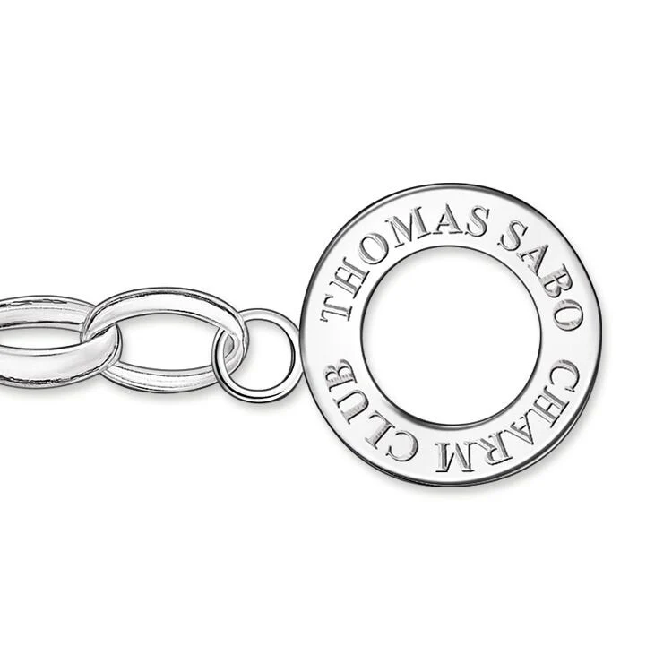 Thomas Sabo Silver Medium Link Charm Club Bracelet - Image 5