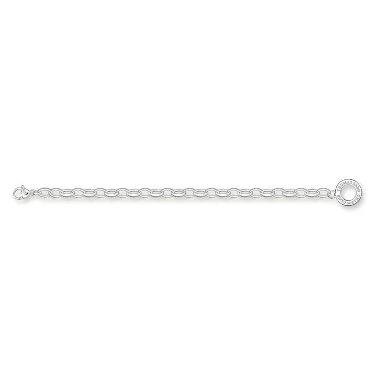 Thomas Sabo Silver Medium Link Charm Club Bracelet - Image 6