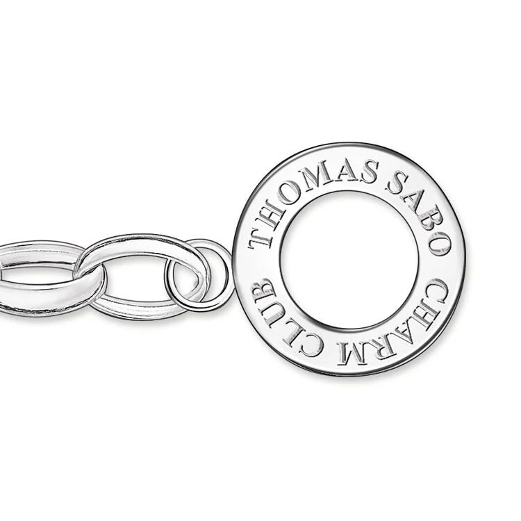Thomas Sabo Silver Large Link Charm Club Bracelet - Image 3