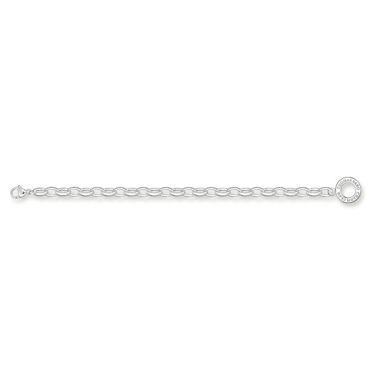 Thomas Sabo Silver Large Link Charm Club Bracelet - Image 5