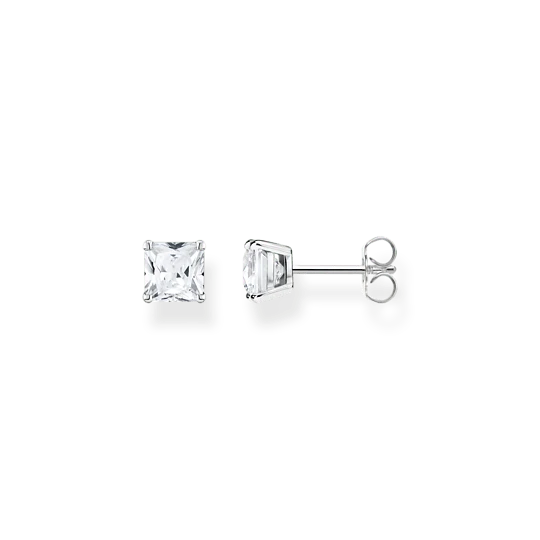 Thomas Sabo Silver Square Clear CZ Stud Earrings