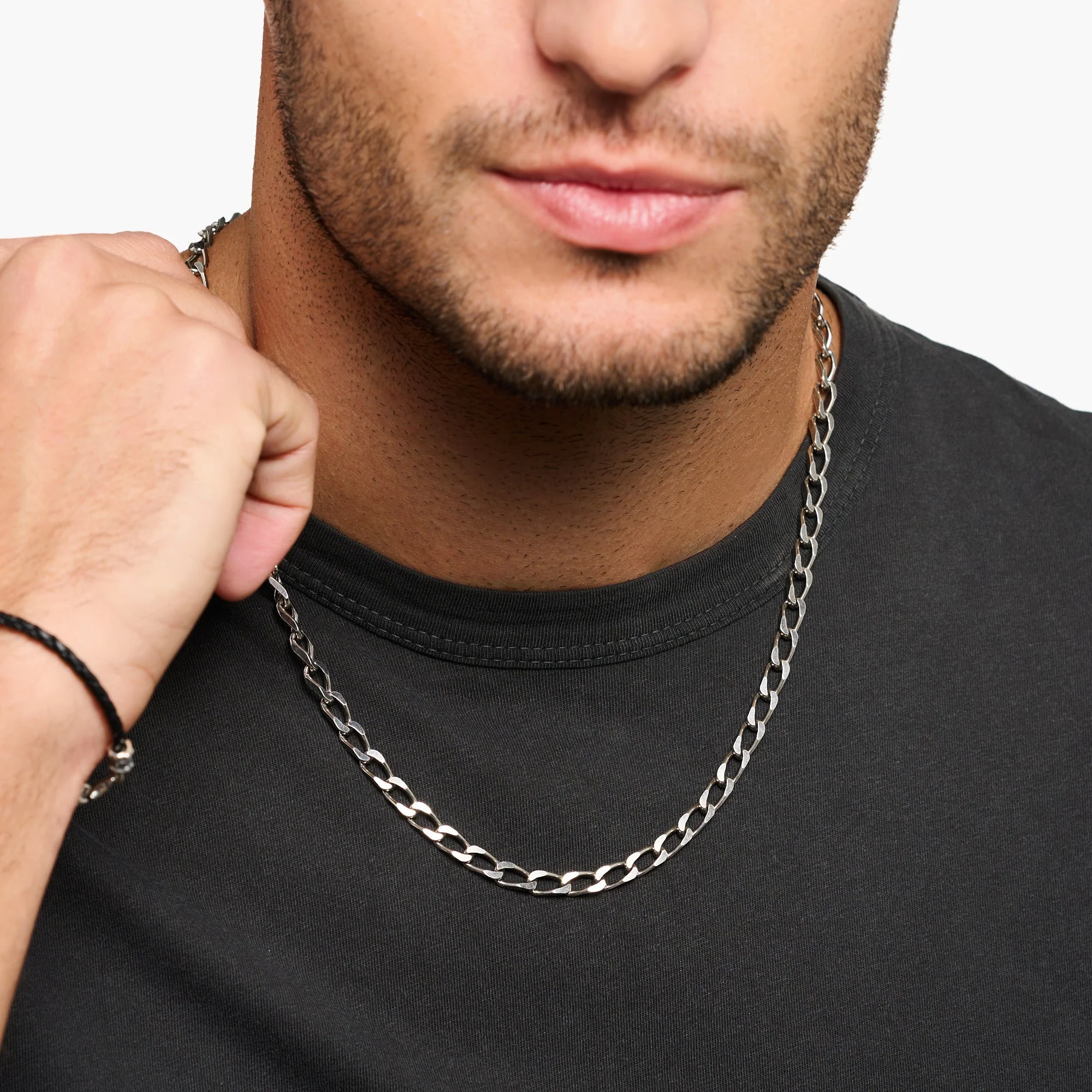 Thomas Sabo Silver Cross Links Necklace - Image 2