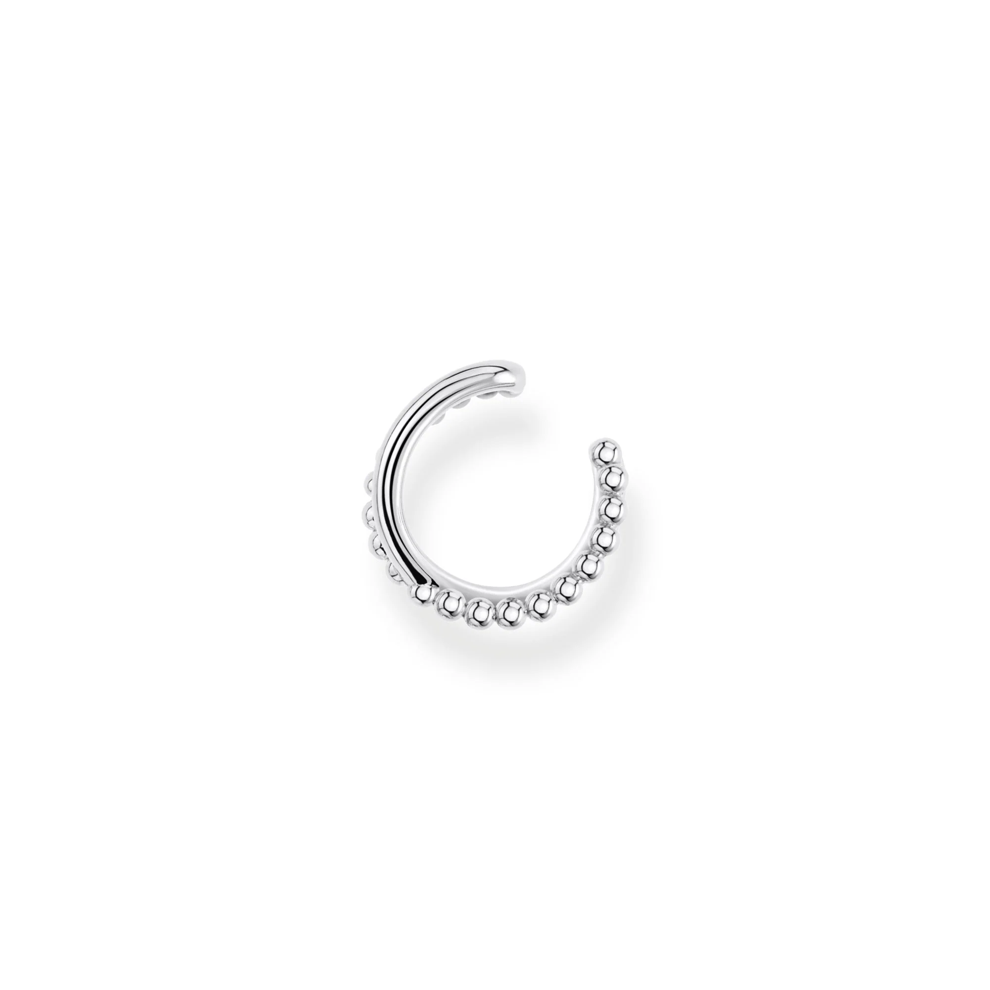 Thomas Sabo Silver Crossed Dots Single Cuff Earring - Image 3