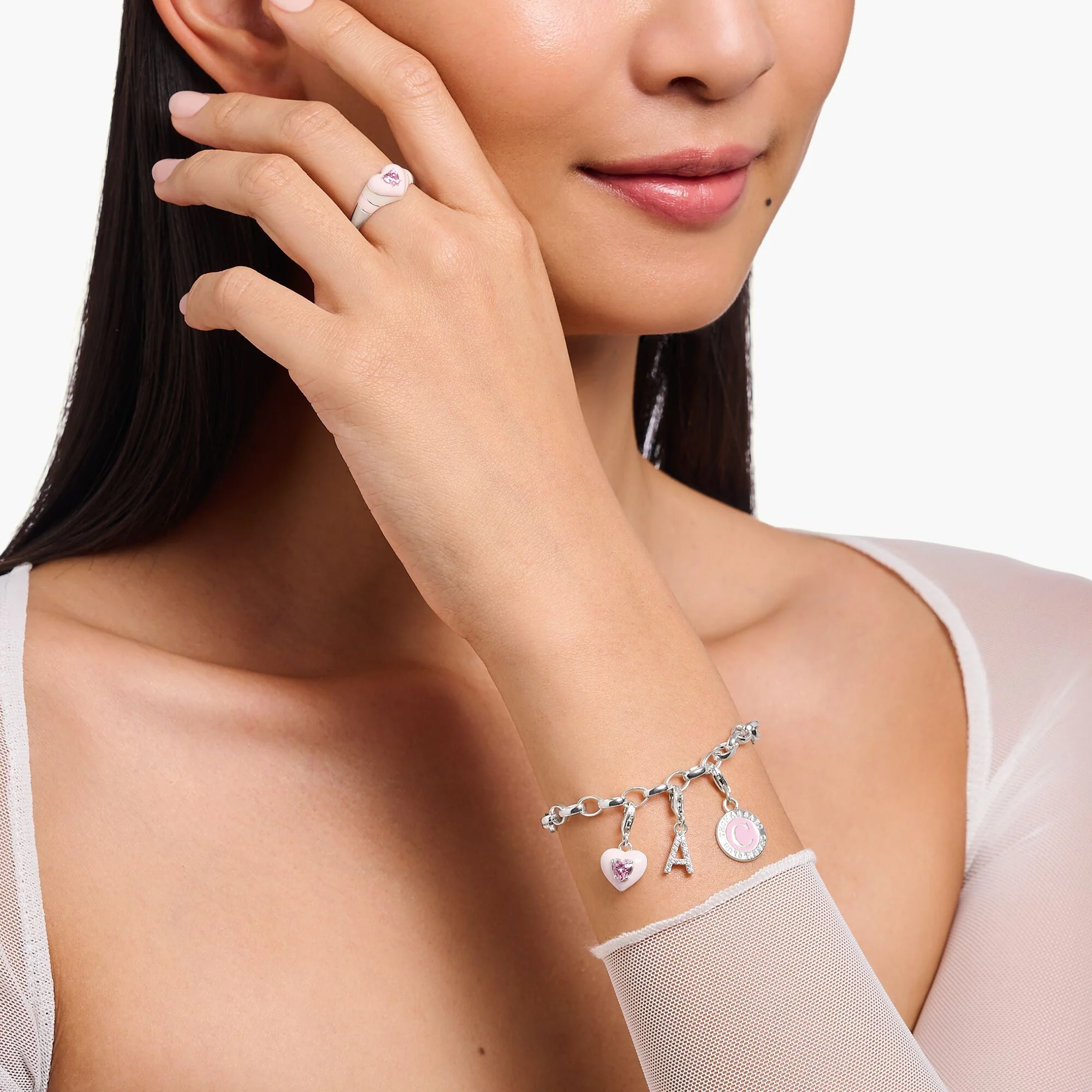 Thomas Sabo Silver CZ Initials A-Z Charms - Image 2