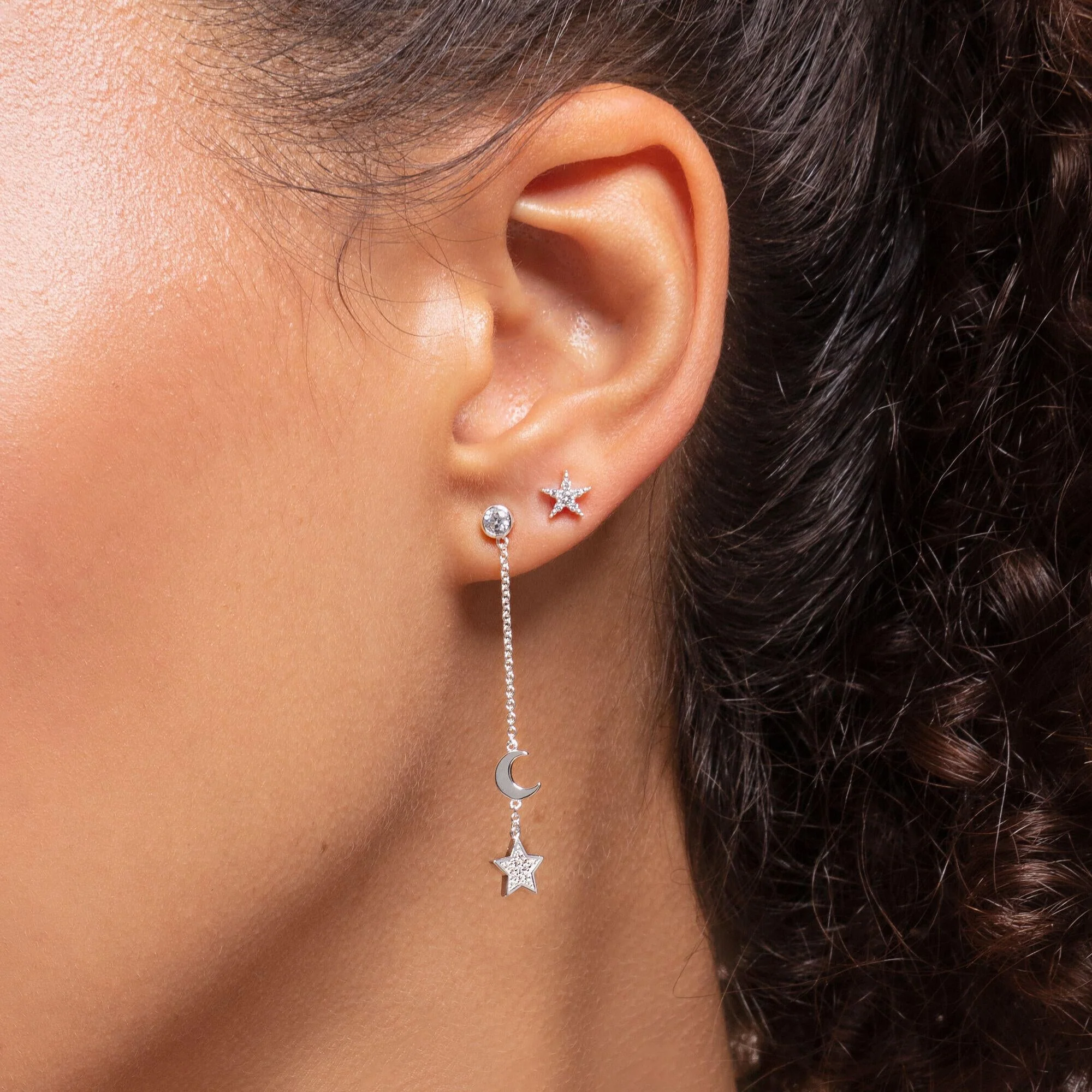 Thomas Sabo Silver CZ Star Single Stud Earring - Image 3