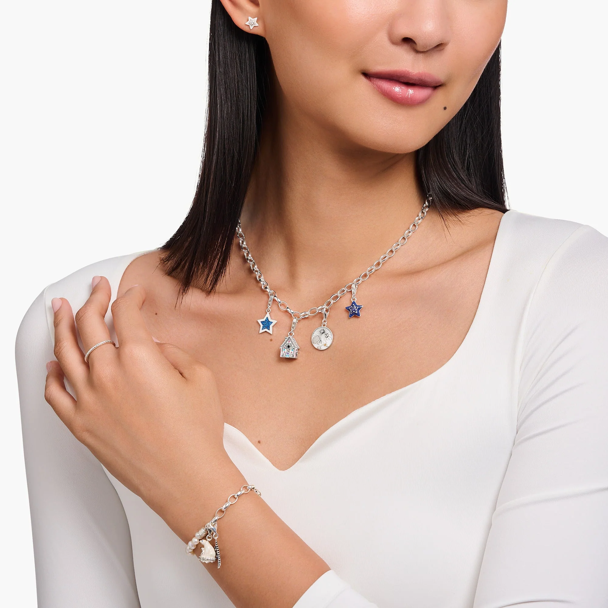 Thomas Sabo Silver Gingerbread House Charm - Image 4