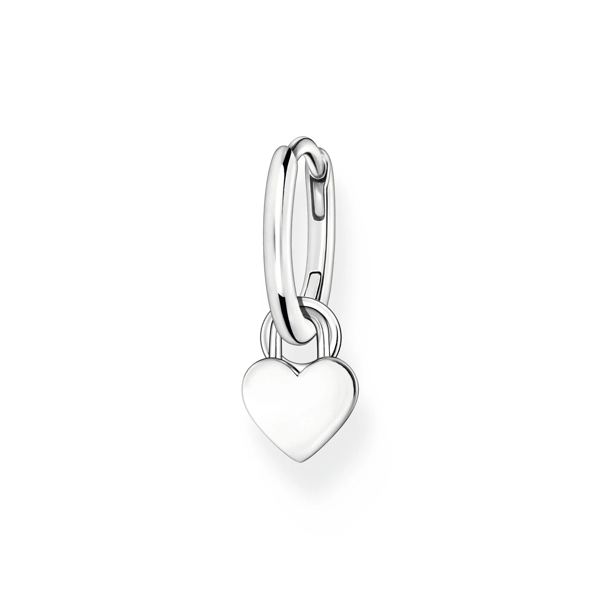 Thomas Sabo Silver Heart Dangle Hoop Earring