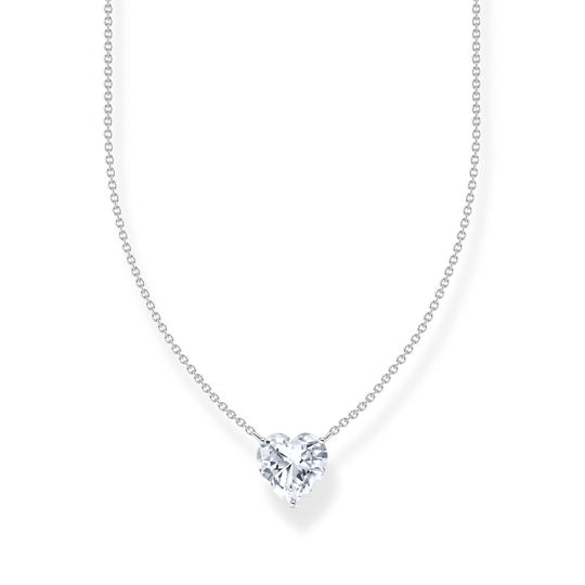 Thomas Sabo Silver Heart CZ Pendant Necklace
