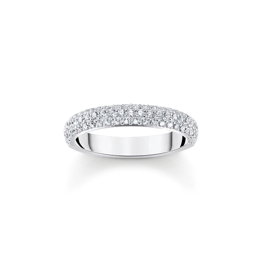 Thomas Sabo Silver Pave Band Ring