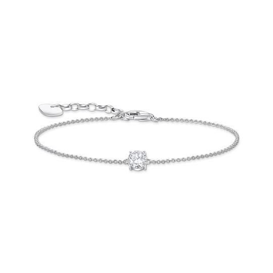 Thomas Sabo Silver Round Zirconia Bracelet