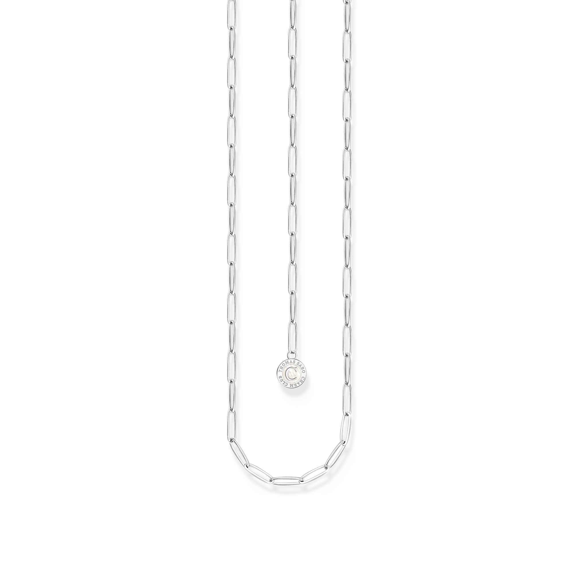Thomas Sabo Silver Square Link Charm Necklace