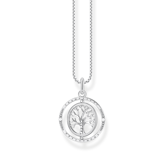 Thomas Sabo Silver Tree of Love Spinning Pendant Necklace - Image 4