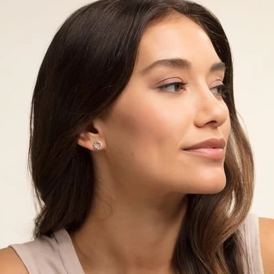 Thomas Sabo Silver Together Forever Circle Stud Earrings - Image 2