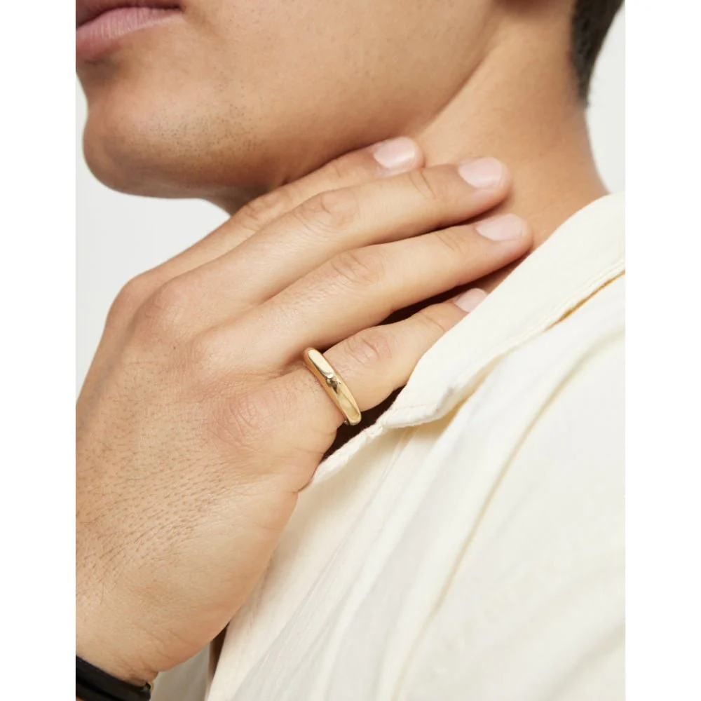 Unode50 18K Gold Plated Geometric Ring - Image 4