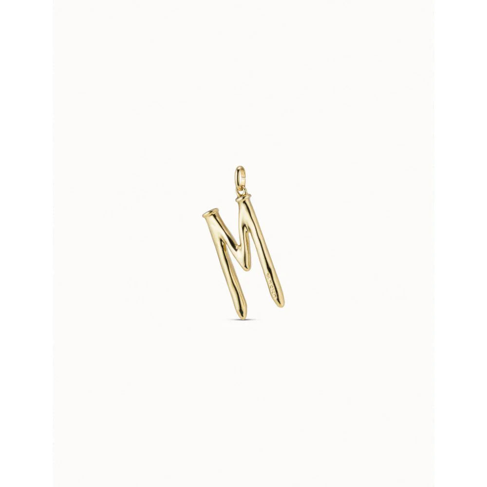 Unode50 18K Gold Plated Large M Initial Charm - Image 3