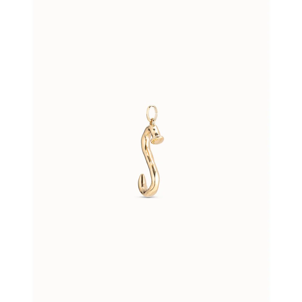 Unode50 18K Gold Plated Large S Initial Charm - Image 2