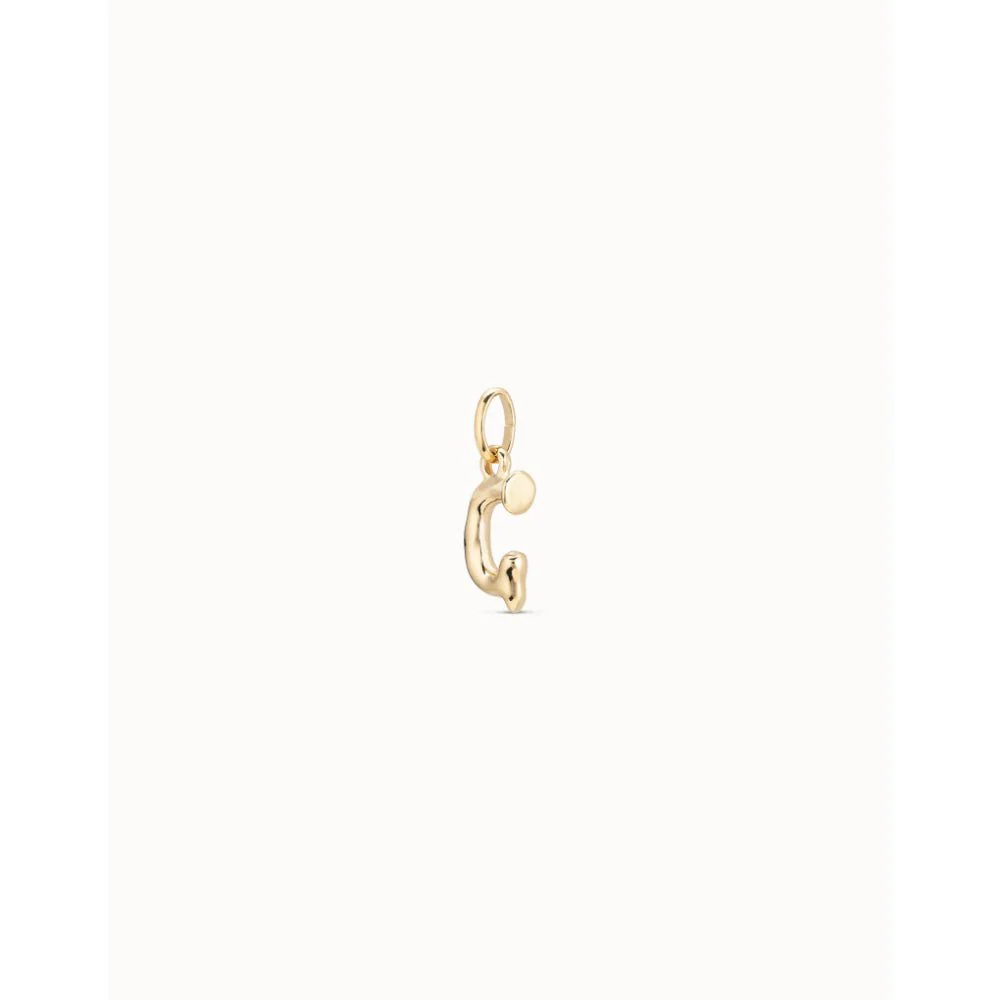 Unode50 18K Gold Plated Medium G Initial Charm - Image 2