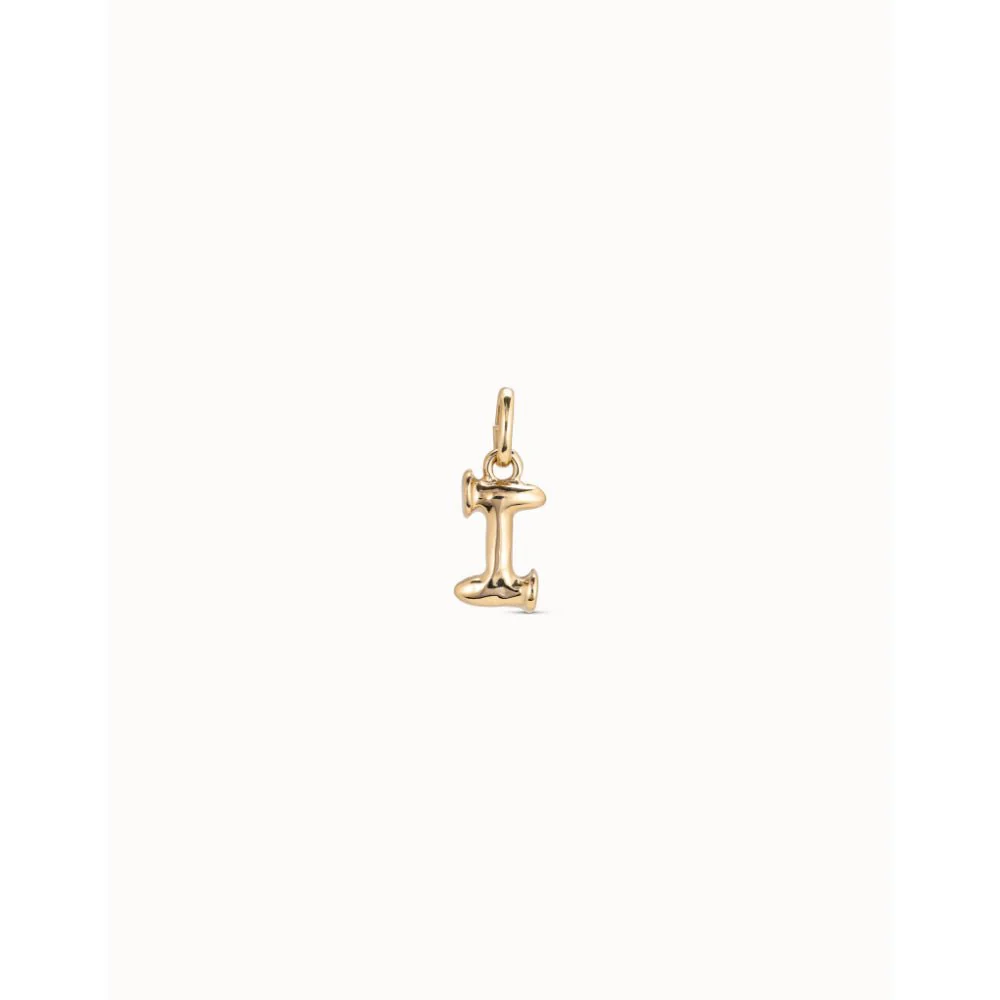 Unode50 18K Gold Plated Medium I Initial Charm