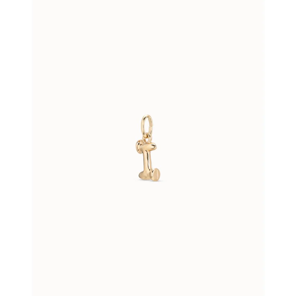 Unode50 18K Gold Plated Medium I Initial Charm - Image 2
