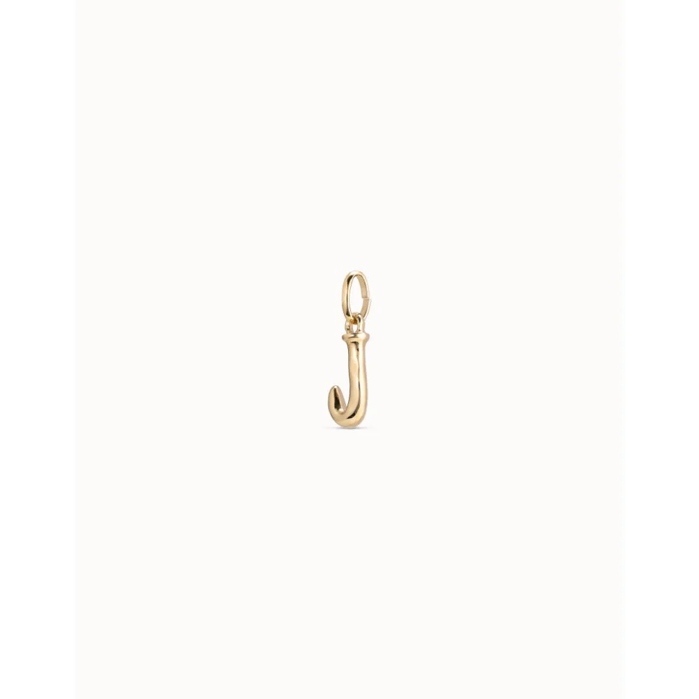 Unode50 18K Gold Plated Medium J Initial Charm - Image 2
