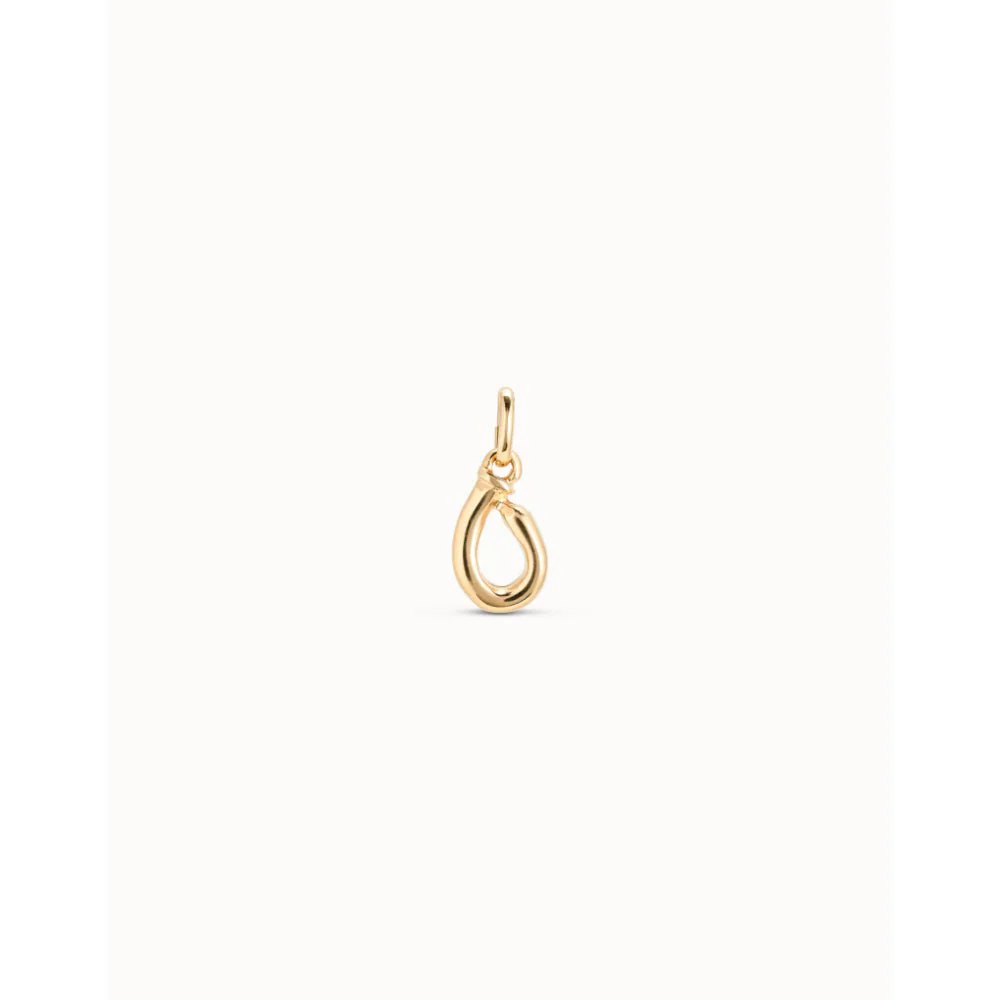 Unode50 18K Gold Plated Medium O Initial Charm