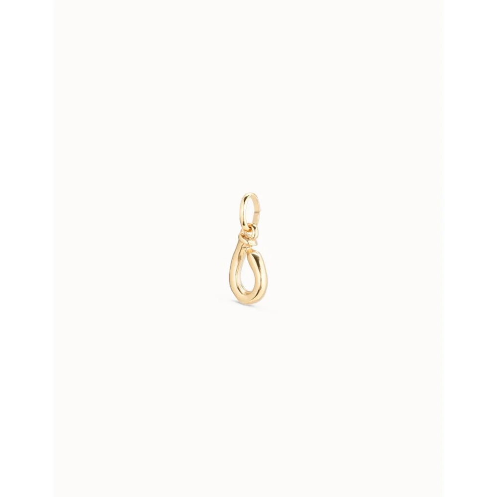 Unode50 18K Gold Plated Medium O Initial Charm - Image 2