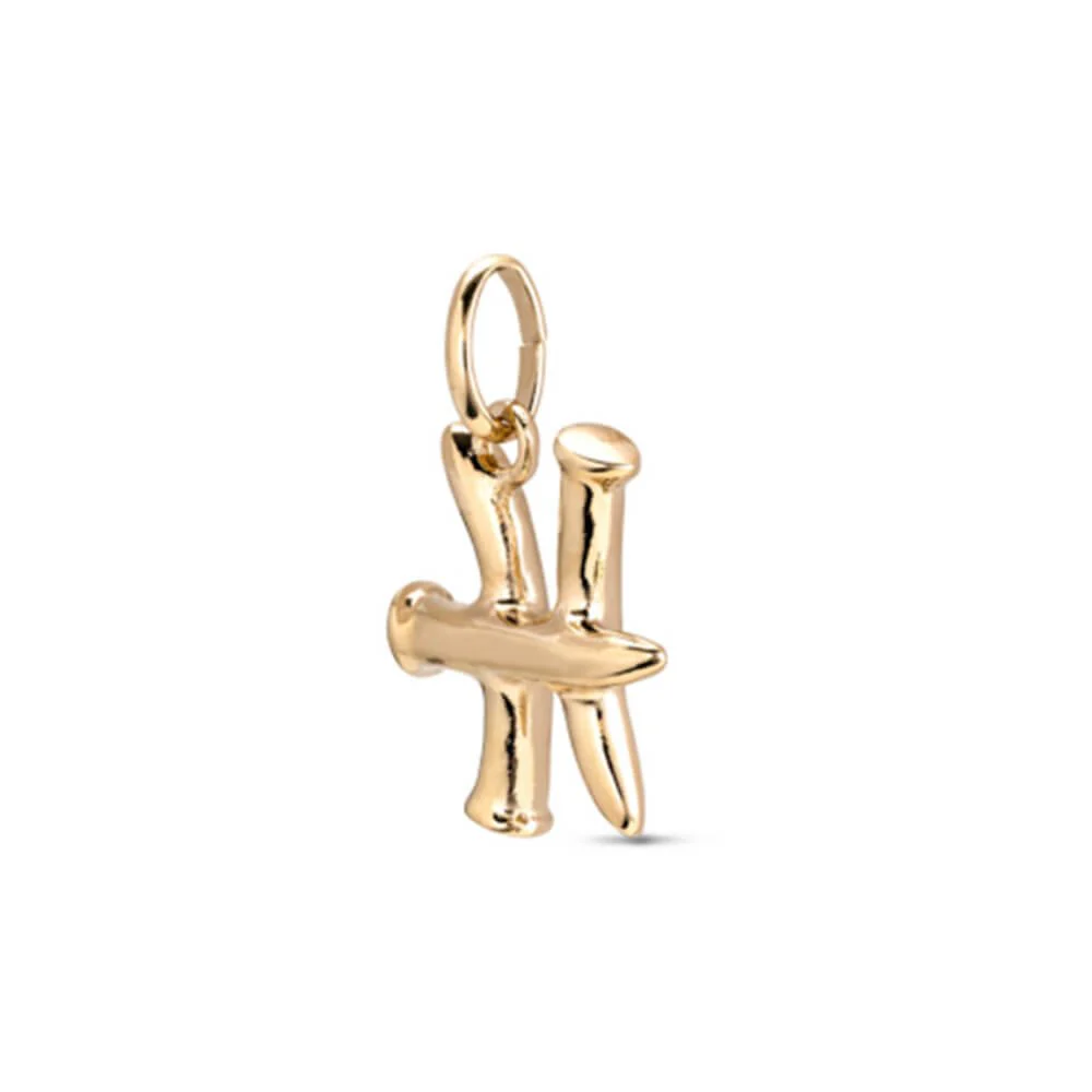 UNOde50 Gold Pisces Shaped Charm - Image 2