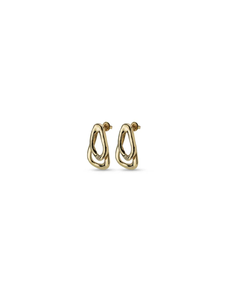 UNOde50 Gold Connected Earring - Image 5