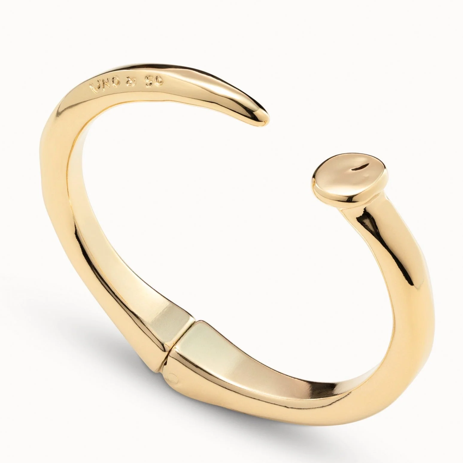 UNOde50 Gold Nail Bracelet