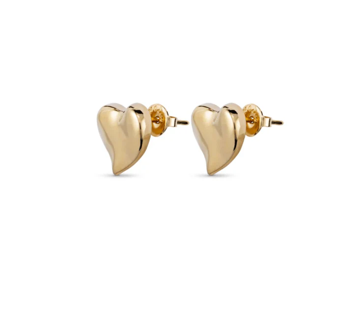 UNOde50 Gold UNO Heart Earrings - Image 2