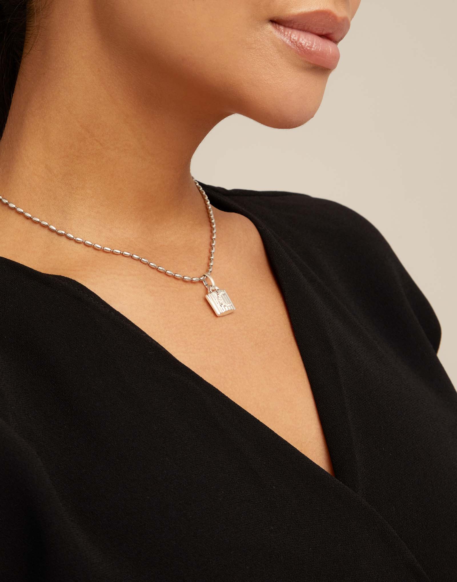 UNOde50 Silver Mychain Personalisation Necklace - Image 4