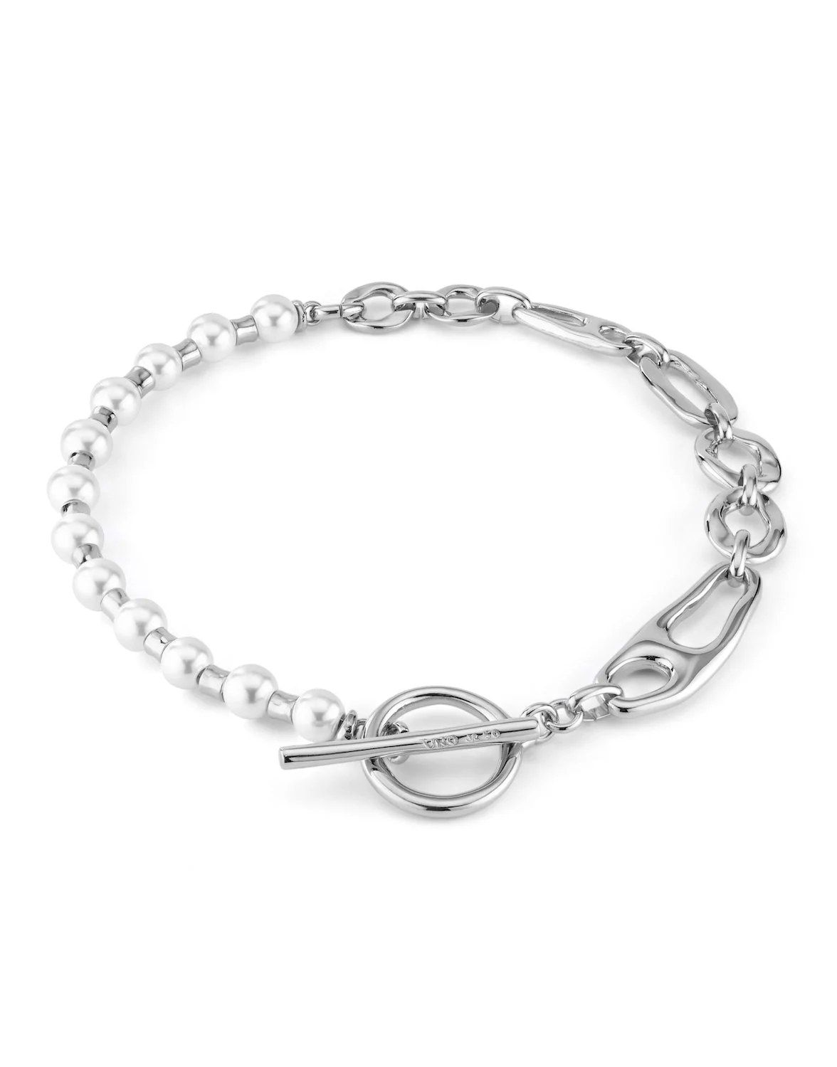 UNOde50 Silver Pearl & Match Joyful Necklace - Image 3