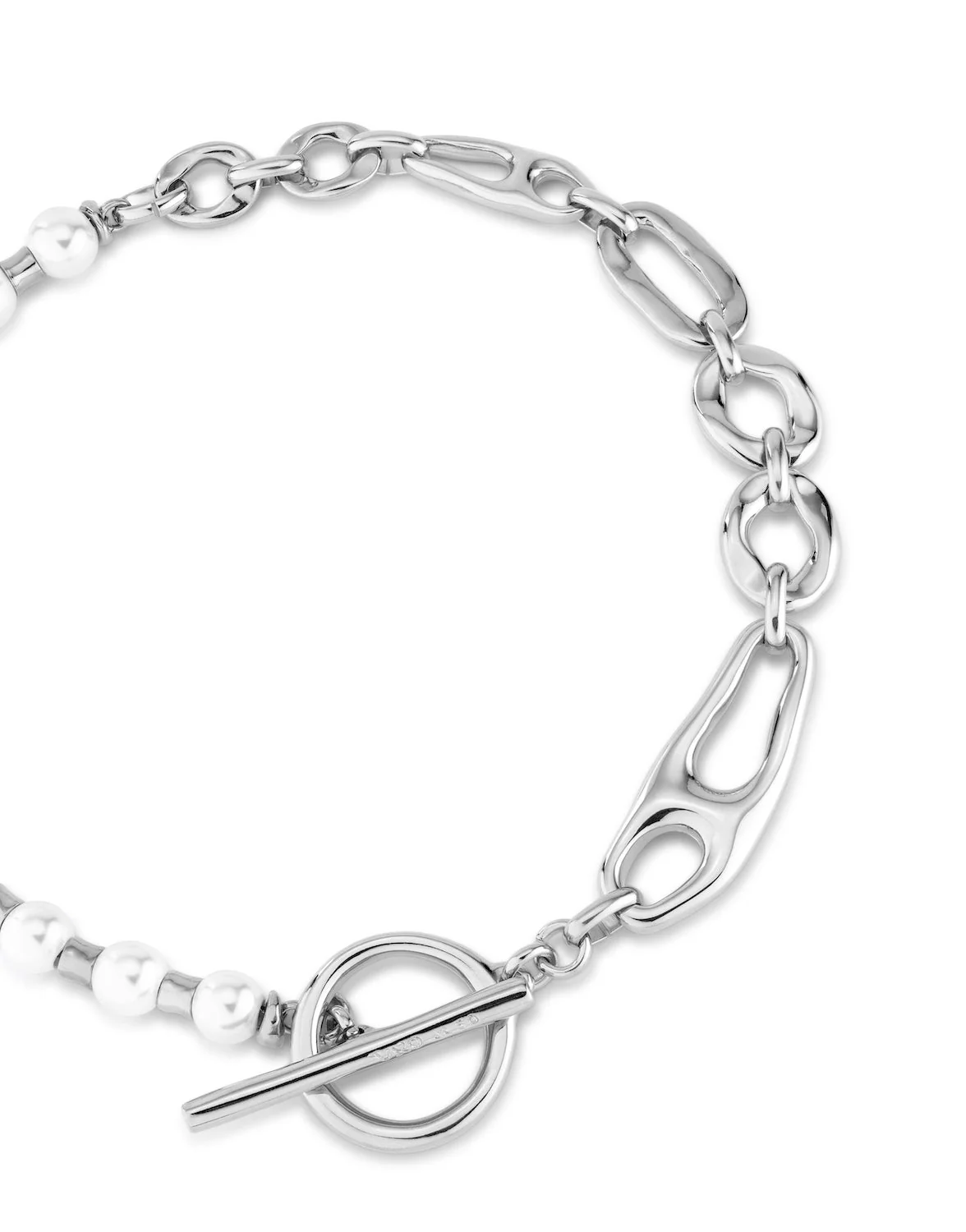 UNOde50 Silver Pearl & Match Joyful Necklace - Image 5