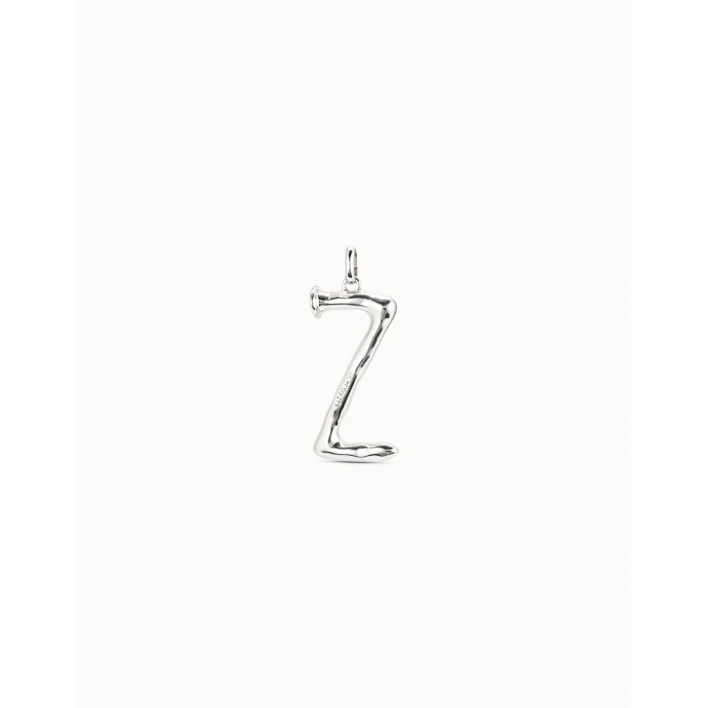 Unode50 Sterling Silver Large Z Initial Charm