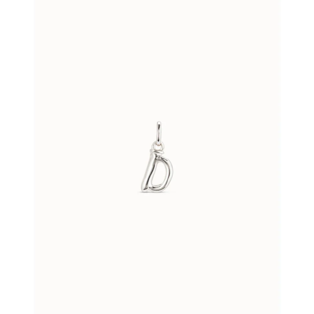Unode50 Sterling Silver Medium D Initial Charm