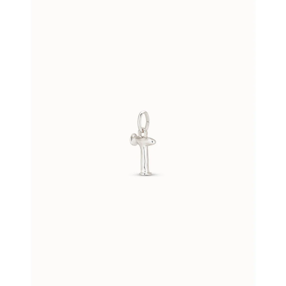 Unode50 Sterling Silver Medium T Initial Charm - Image 2