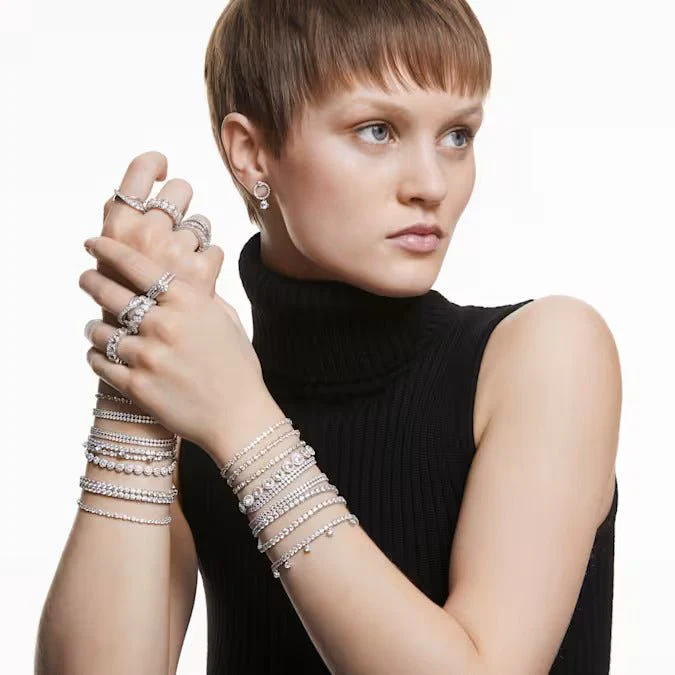 Swarovski Silver Matrix Vittore Wide Ring - Image 6