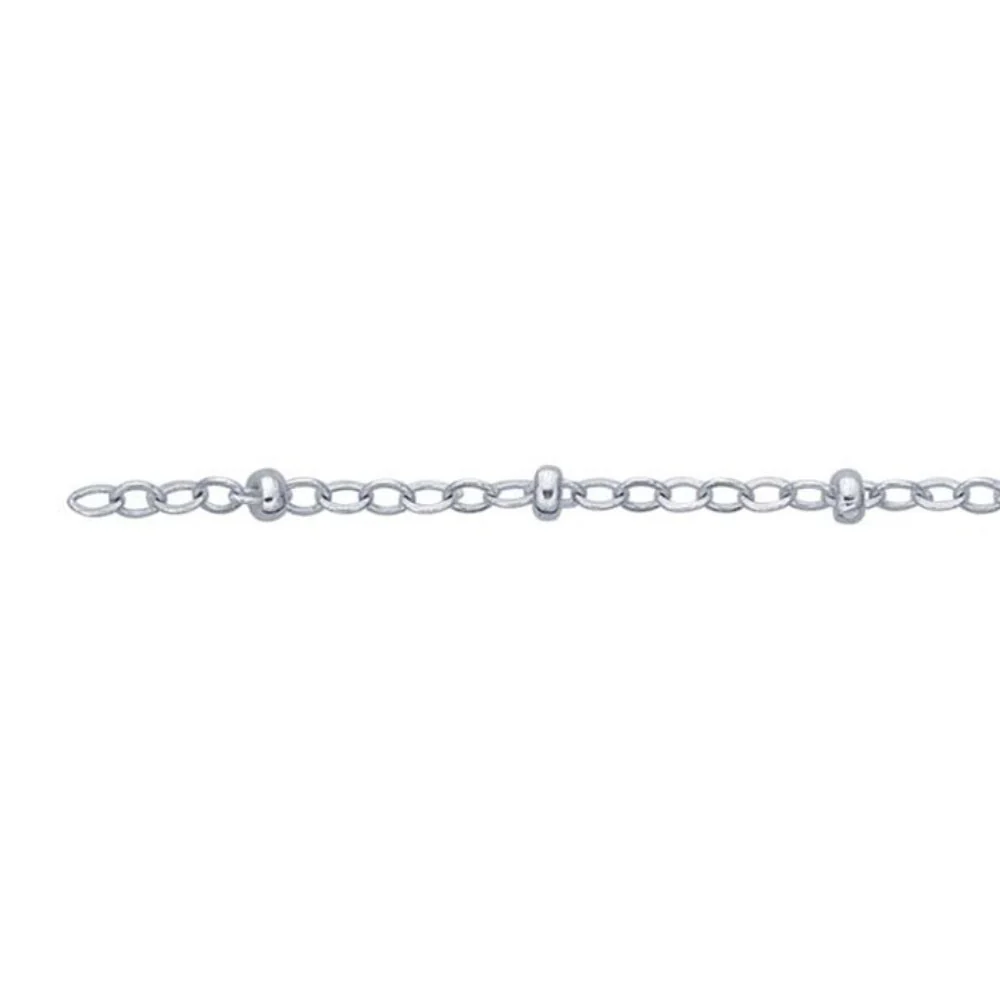 Mococo Welded Forever Silver Anklet